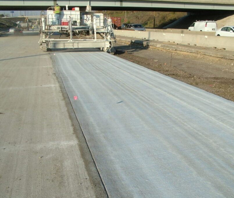 White Cement Protection Roads