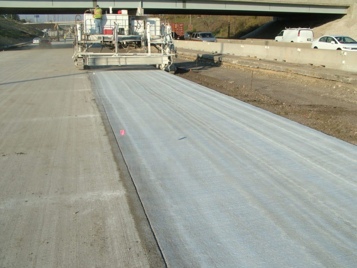 White Cement Protection Roads